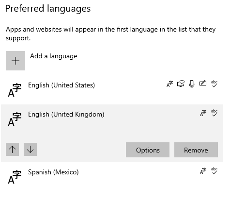 alt Windows 10 language inline options