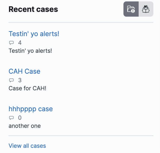 Recent Cases Component